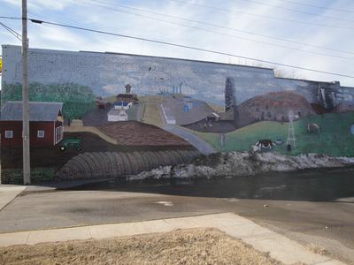 town pictures being installed now